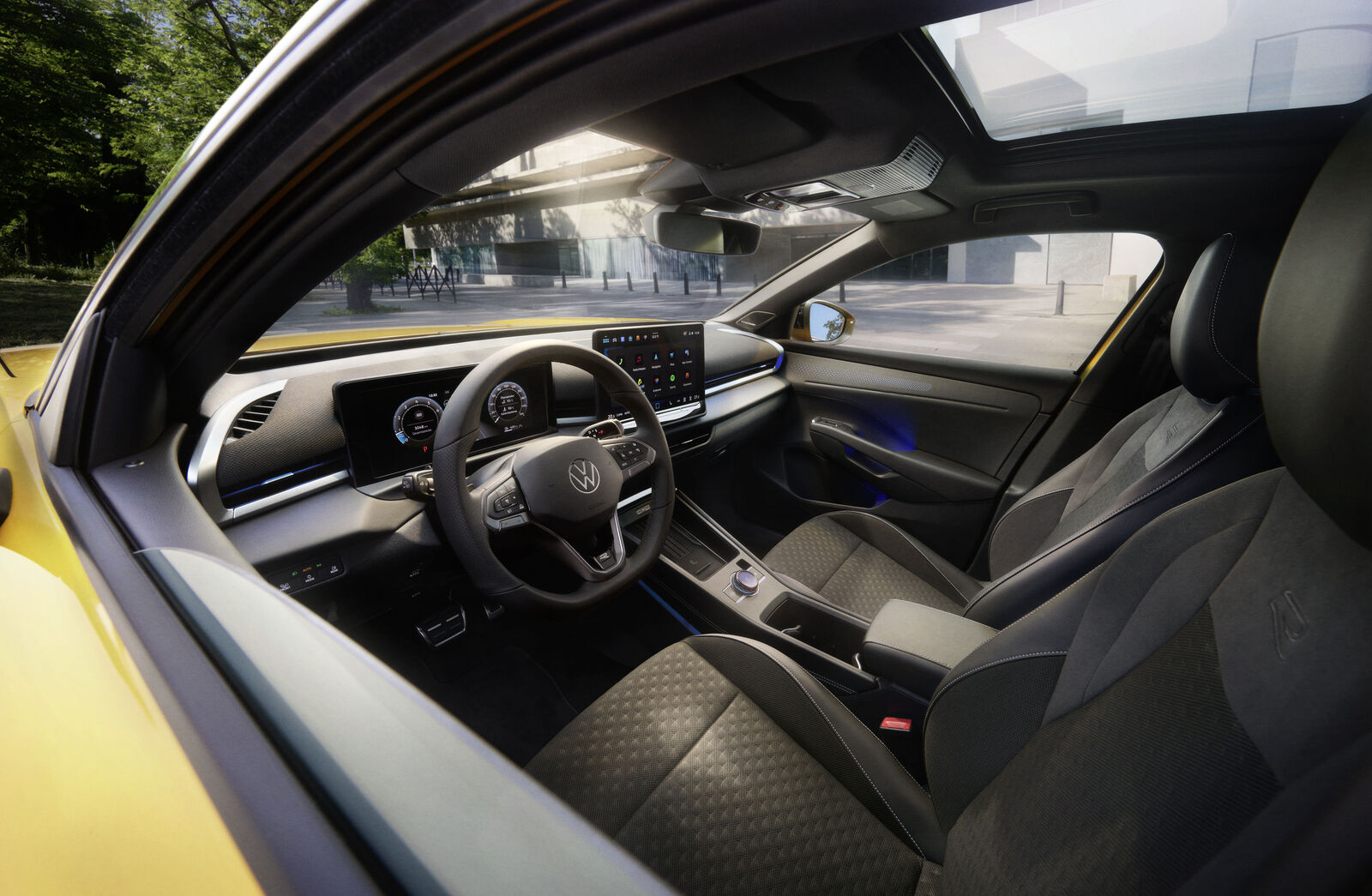 Cabin of a second-generation Volkswagen T-Roc in an official Volkswagen press image